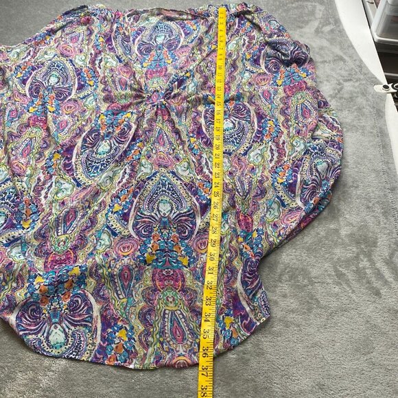 Victoria's Secret Swim Cover Up Kimono Women Medium Multicolor Paisley Polyester - Picture 6 of 10